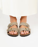 Opal Wide Suede Taupe