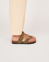 Gamuza ámbar verde caqui