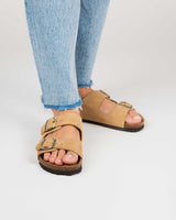 Opal Wide Suede Honey