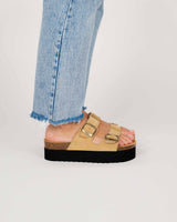 Plataforma Opal Suede Sand