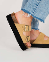 Plataforma Opal Suede Sand