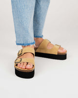 Plataforma Opal Suede Sand