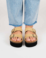 Plataforma Opal Suede Sand