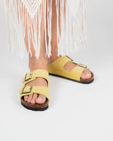 Opala Wide Suede Yellow