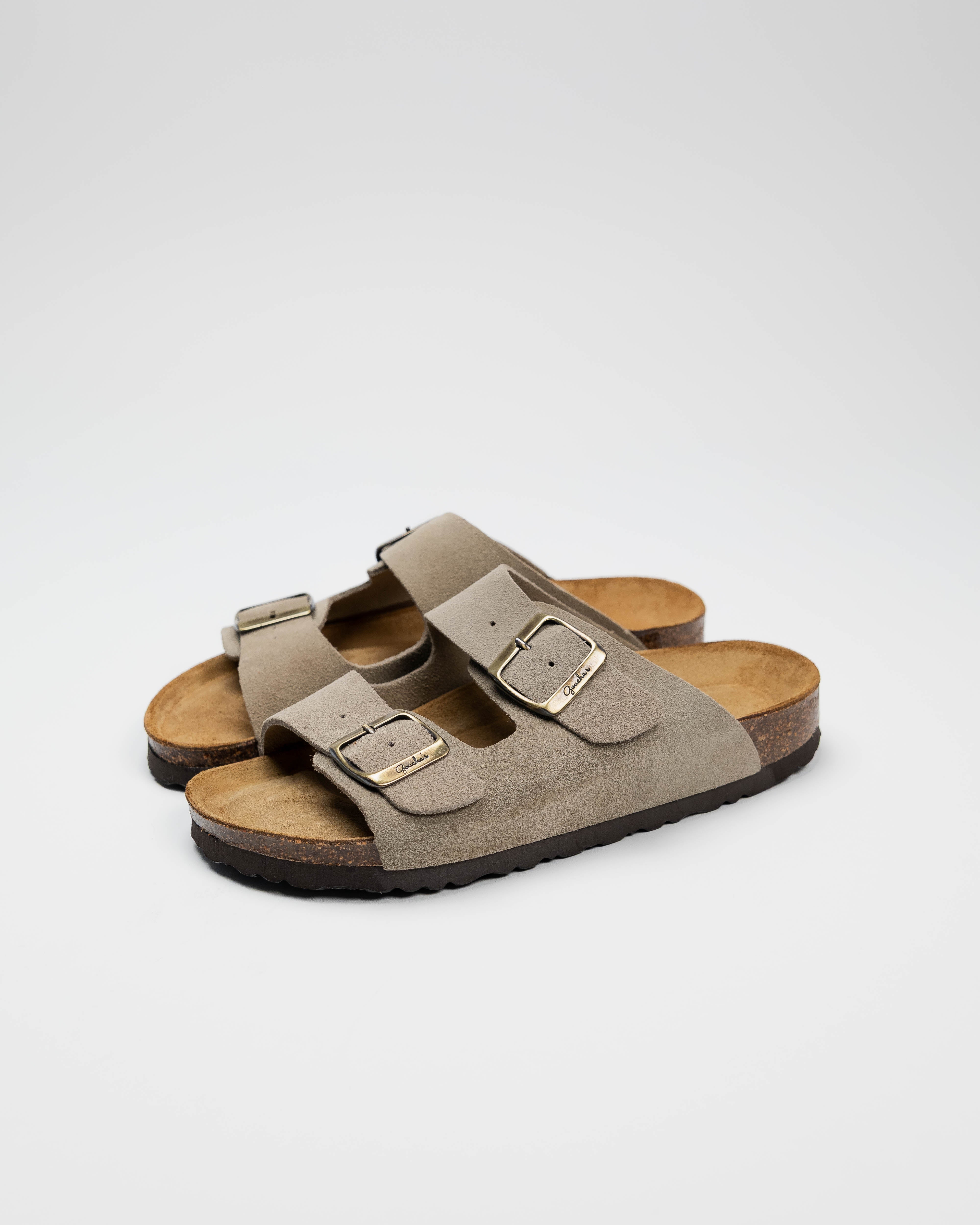 Opal Wide Suede Taupe