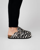 Mules Wide Zebra