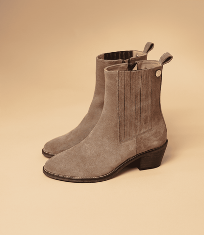 Bota Western Camurça Taupe