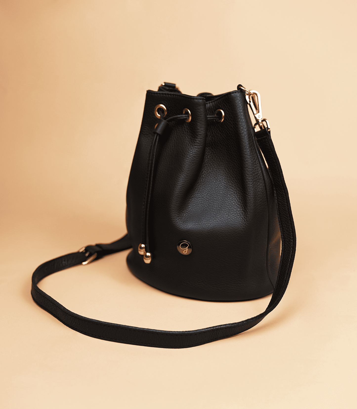 Black Bucket Bag