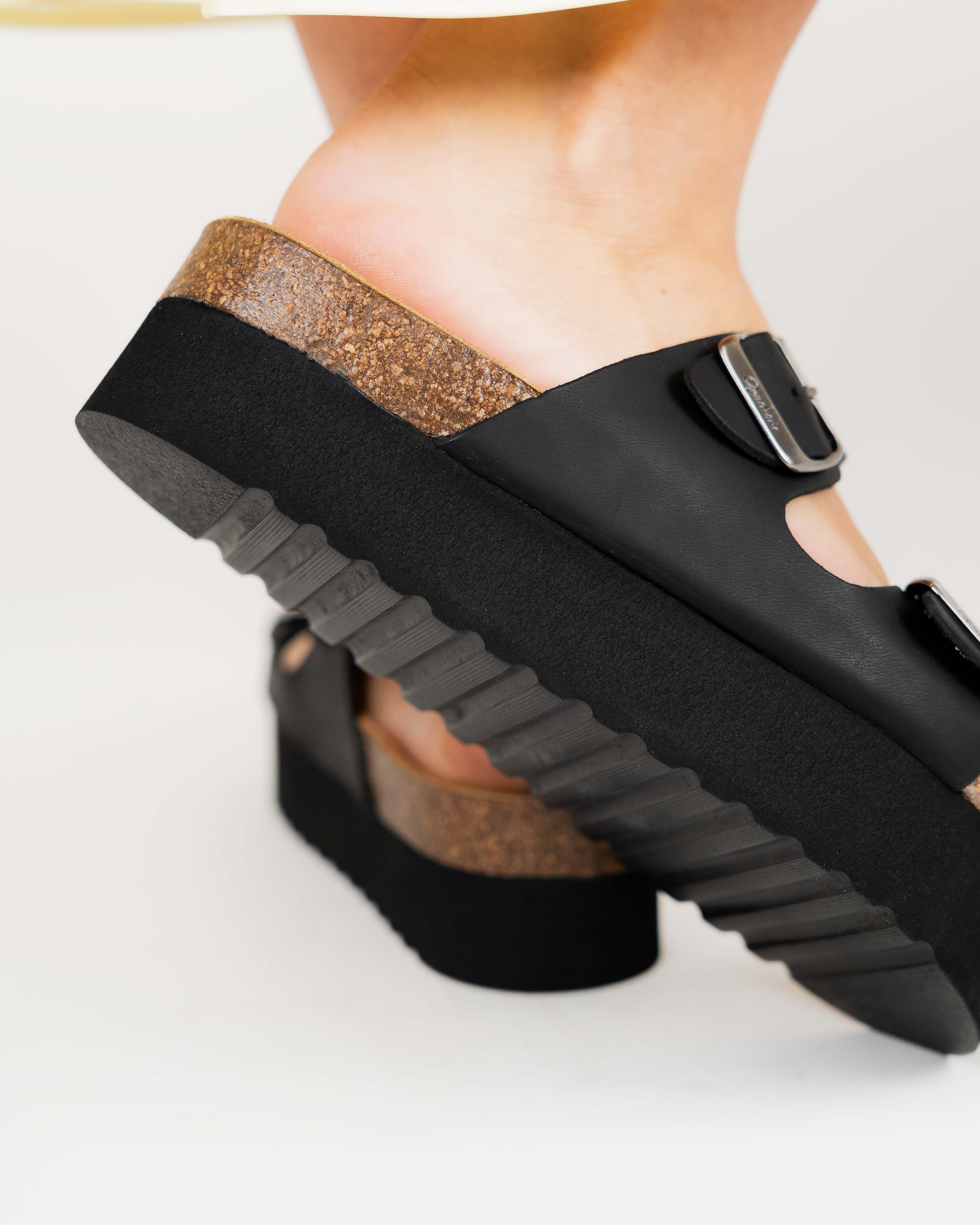 Opal Platform Black Leather