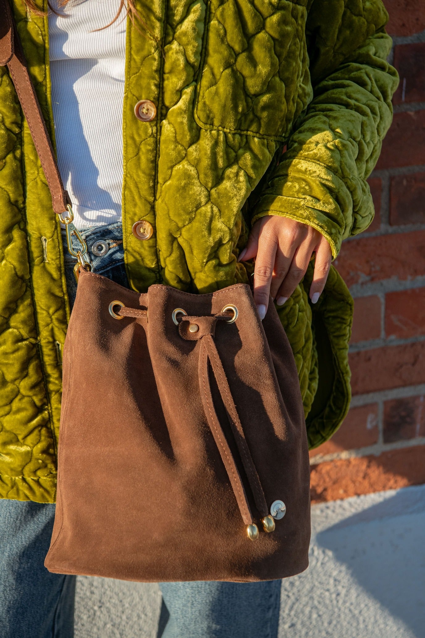 Bucket Bag Castanho