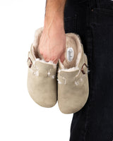 Mules Pêlo Taupe Homem