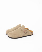 Men's Taupe Suede Mules