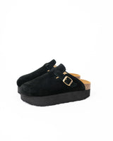 Mules Plataforma Preto