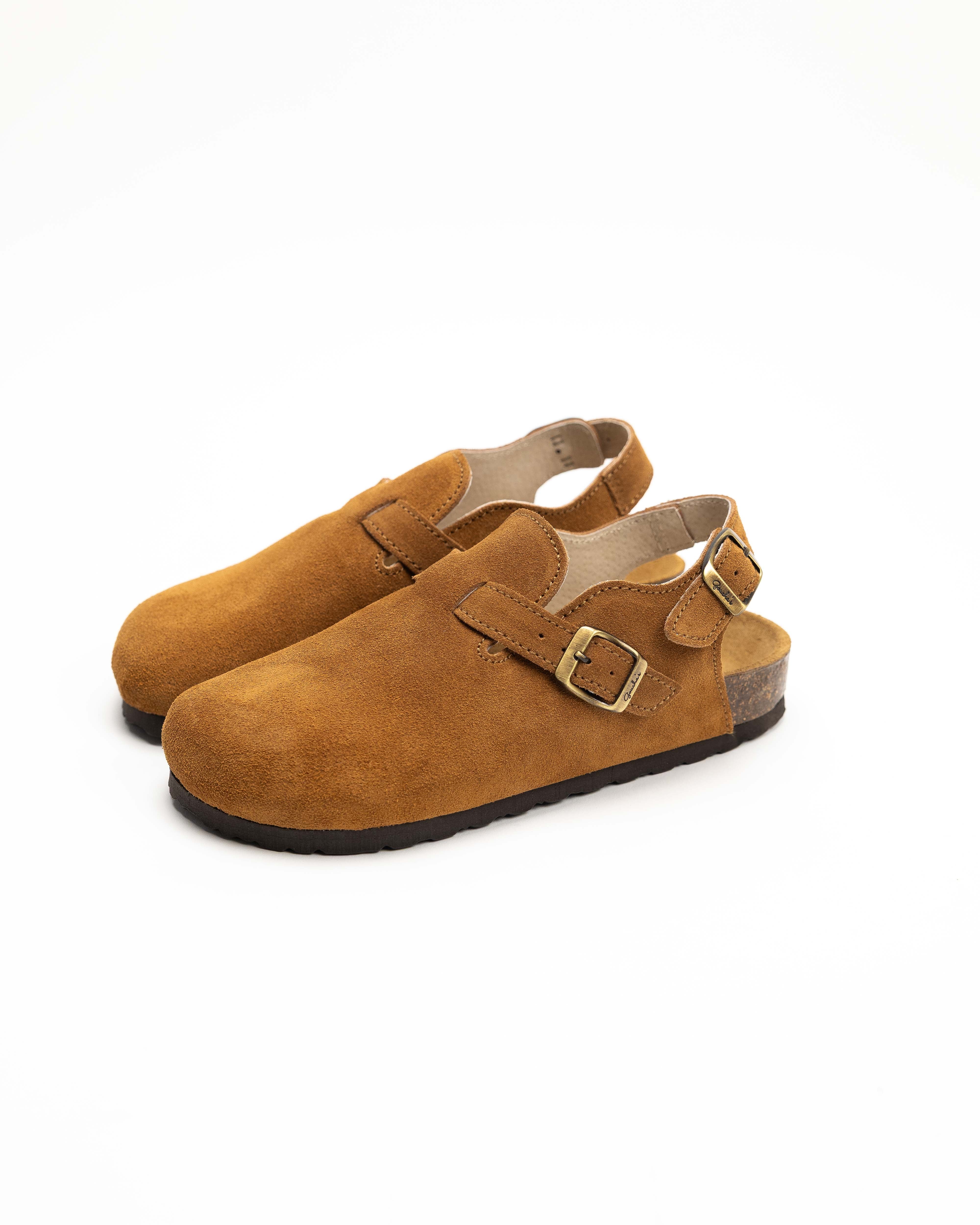 Sandalia Mules Antelina Camel