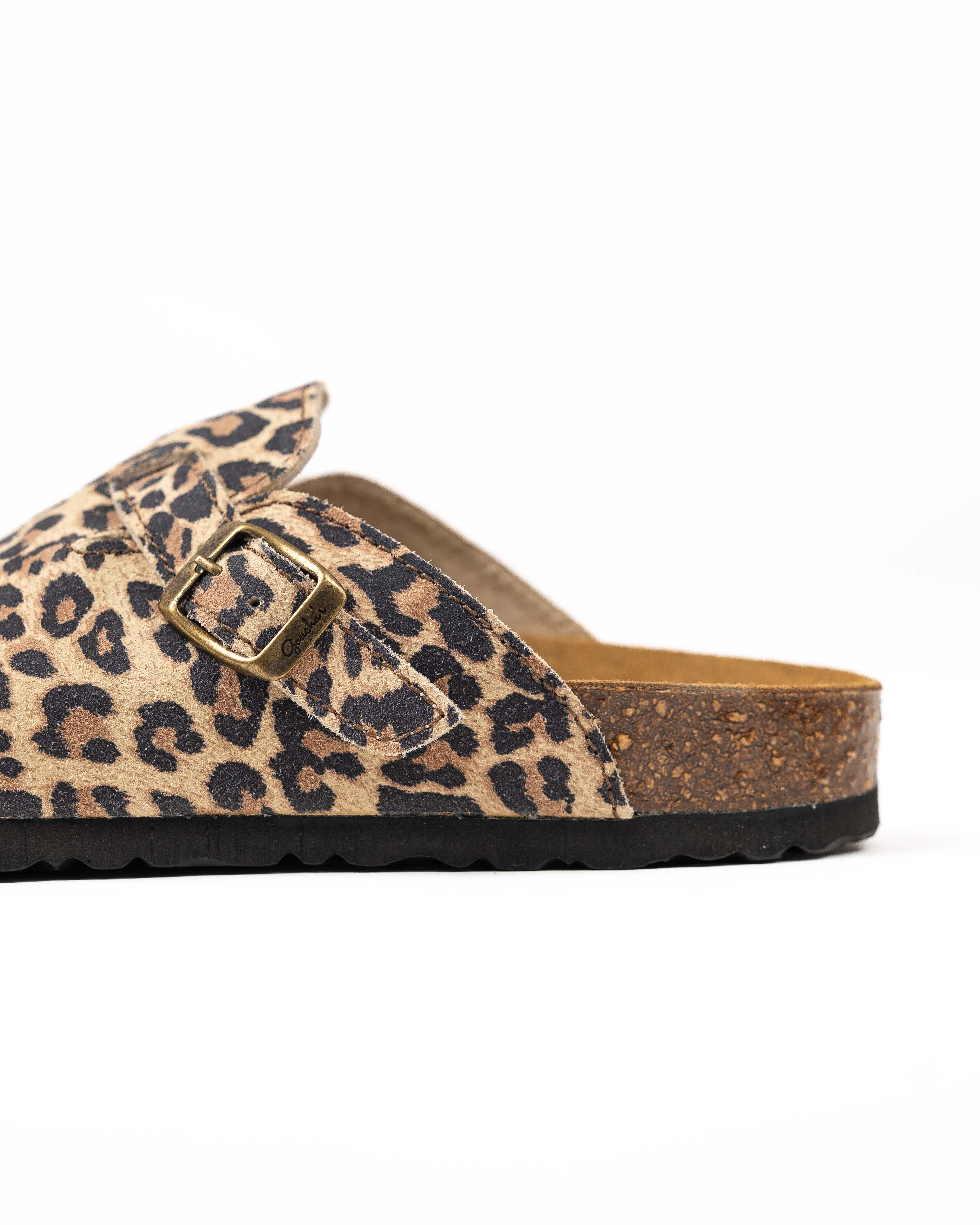 Leopard Suede Mules