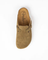 Mules Camurça Khaki Homem