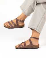 Sandália Âmbar Pele Lavanda