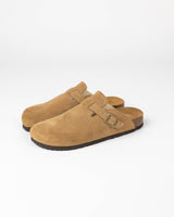 Mules Camurça Areia Homem