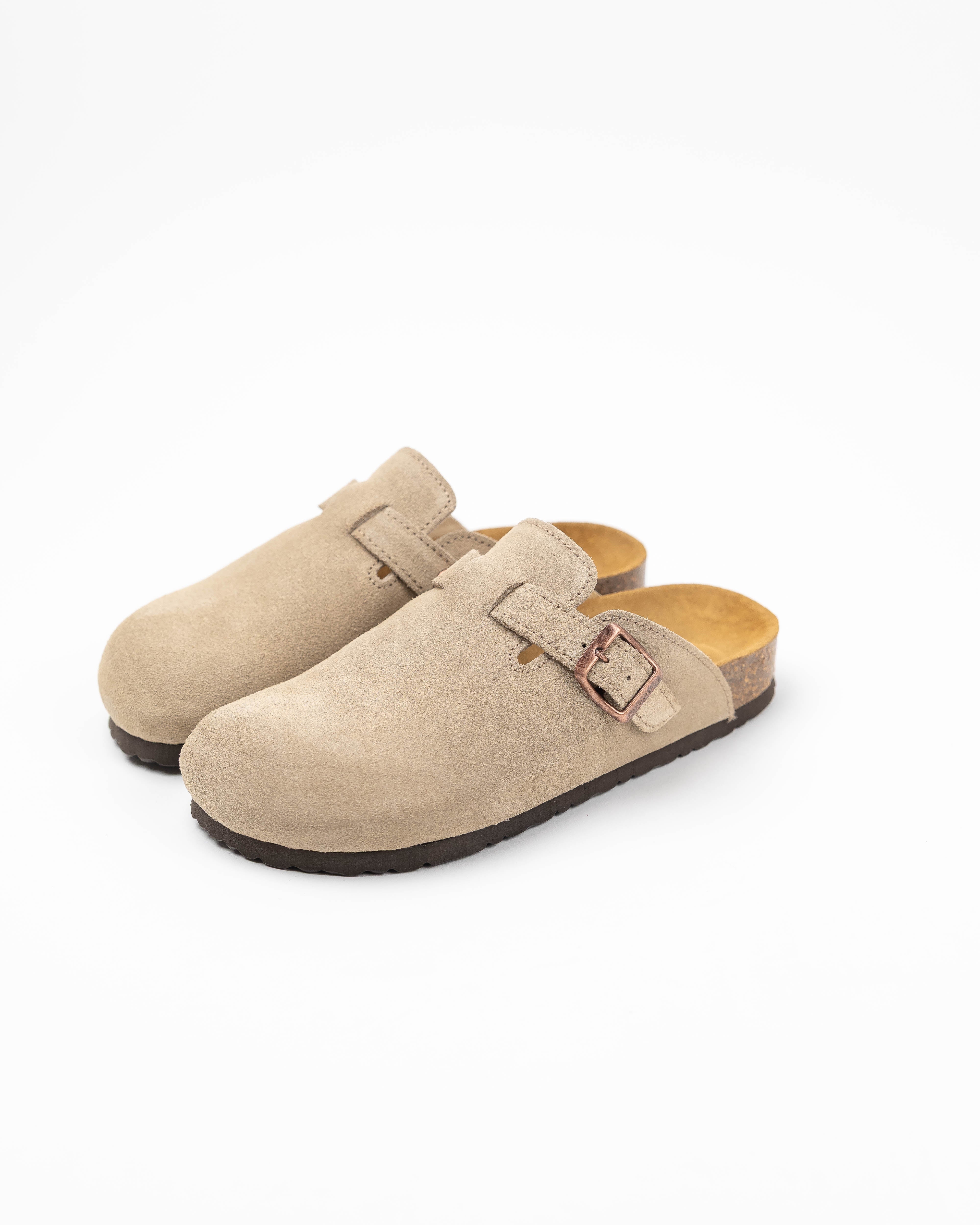 Mules Camurça Taupe