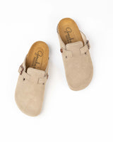 Mules Camurça Taupe Homem