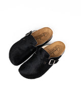 Mules Pony anchos negros