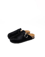Mules Pony anchos negros