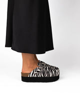 Wide Zebra Platform Mules