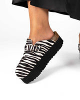 Wide Zebra Platform Mules