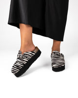 Wide Zebra Platform Mules