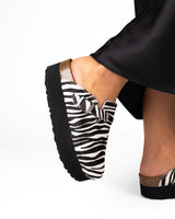 Wide Zebra Platform Mules