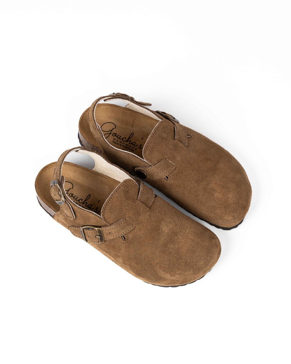 Wide Hazelnut Mules Sandals