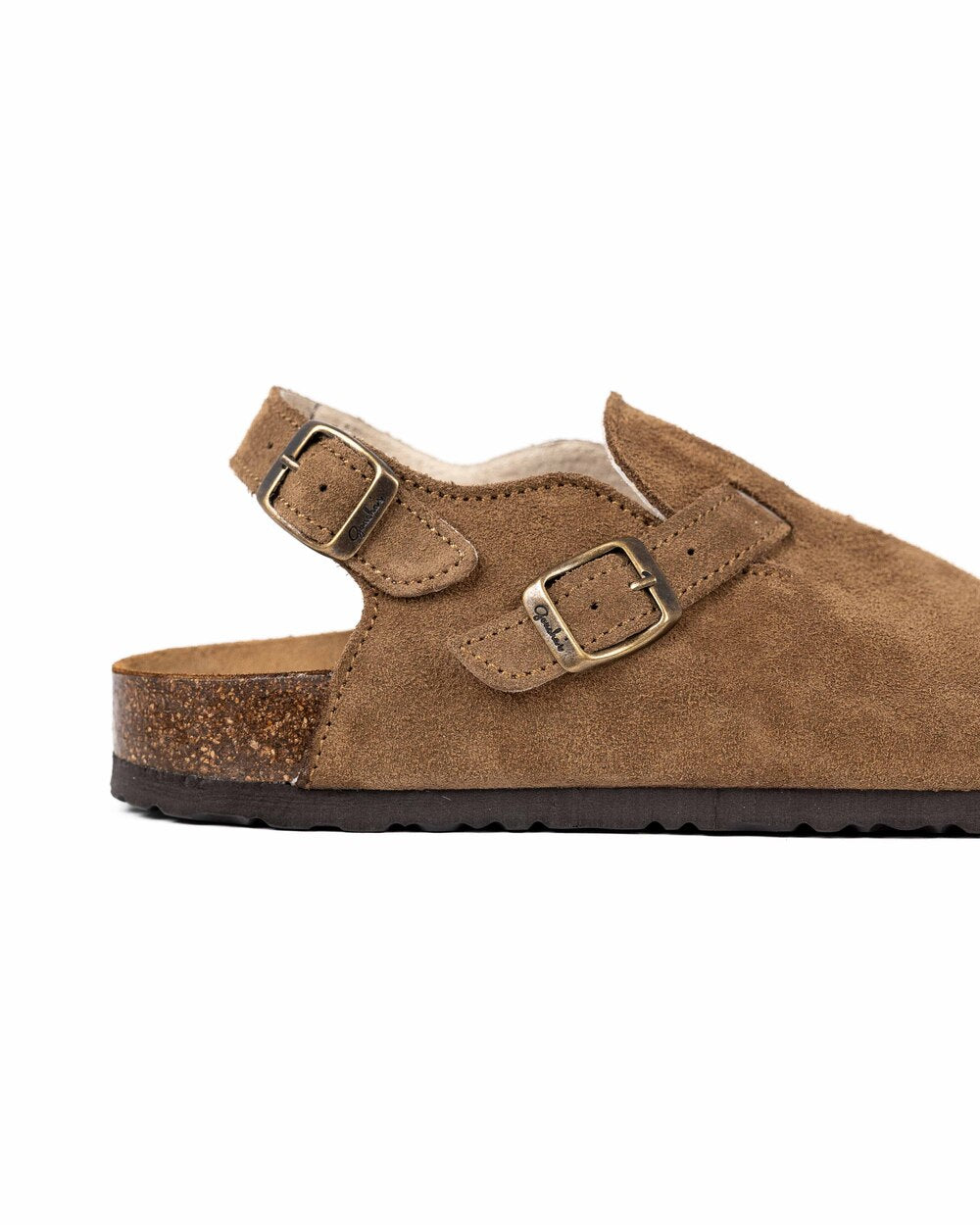 Wide Hazelnut Mules Sandals