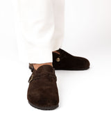 Wide Brown Mules Sandals