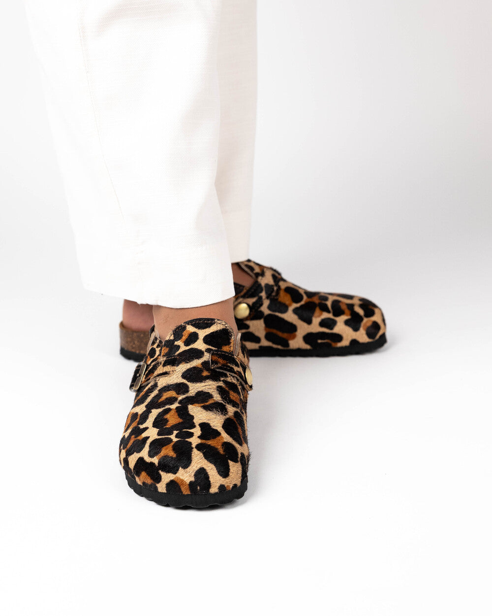 Mules anchos de leopardo