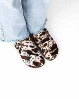 Sandalia mules ancha tricolor