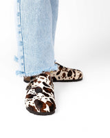 Sandalia mules ancha tricolor