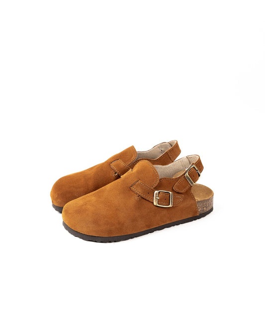 Sandália Mules Wide Camel