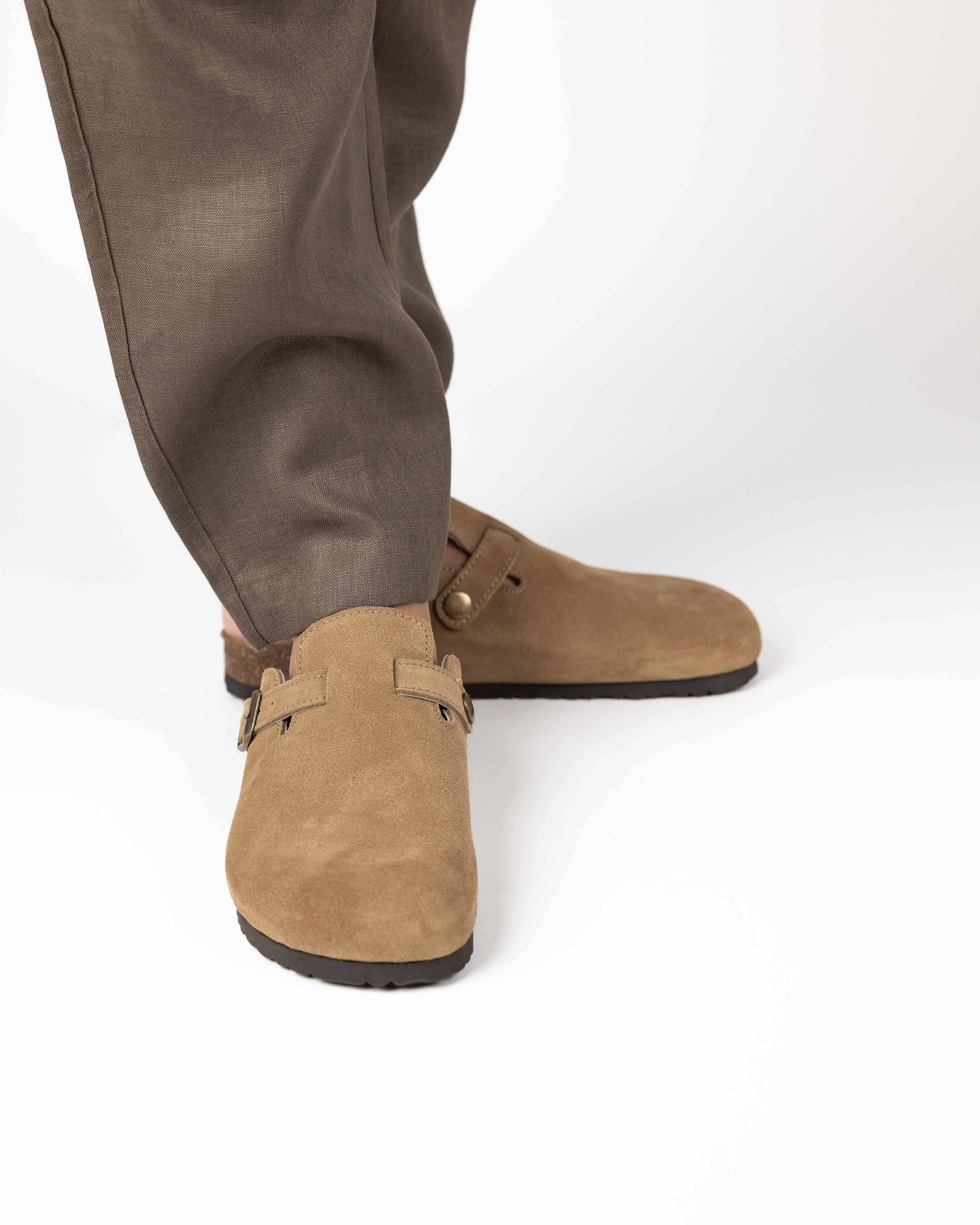 Sand Suede Mules