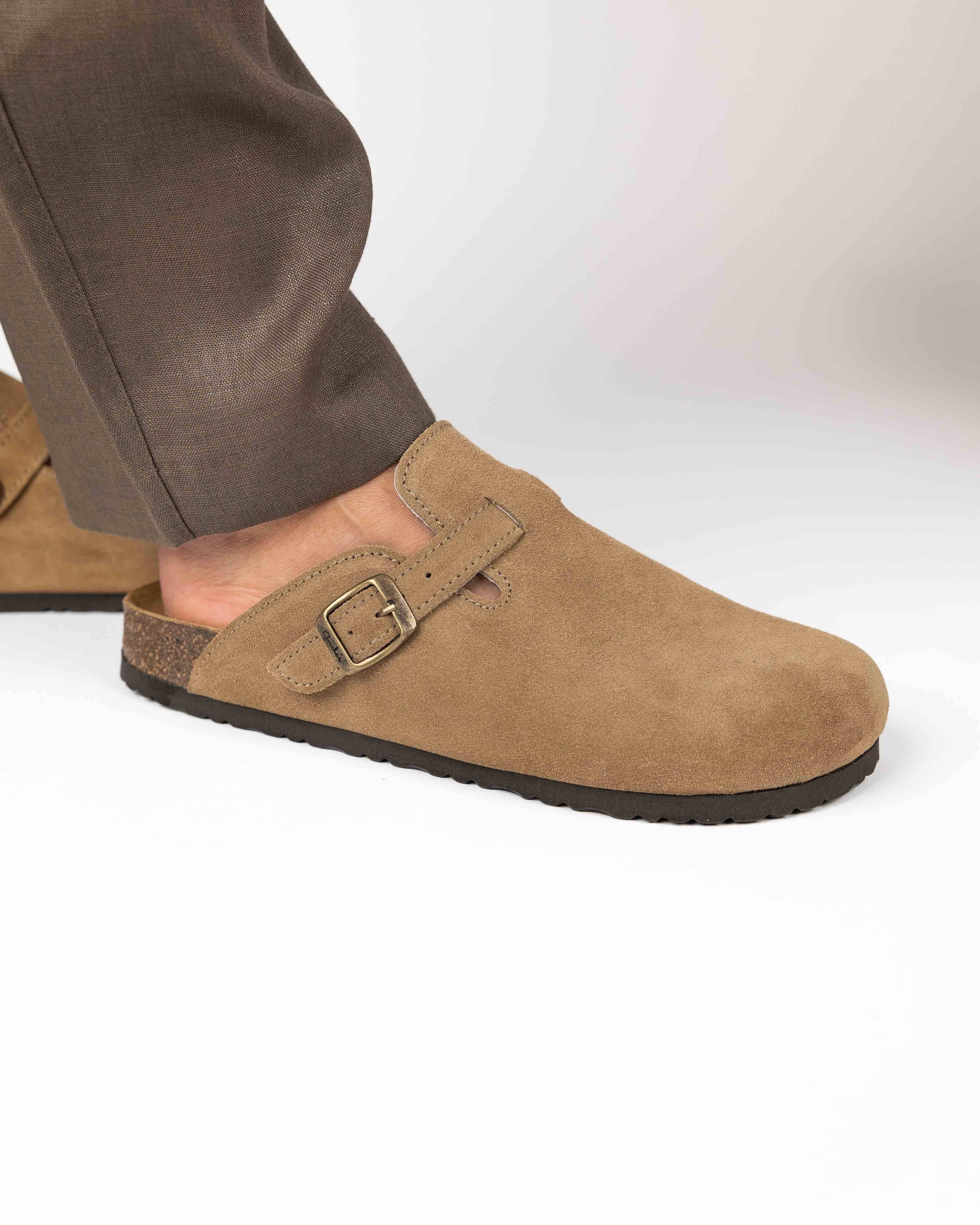 Sand Suede Mules