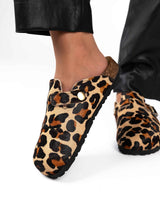 Mules anchos de leopardo