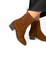 Western Suede Camel