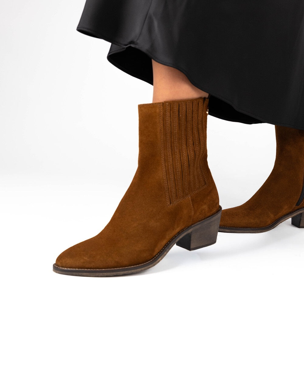 Western Suede Camel